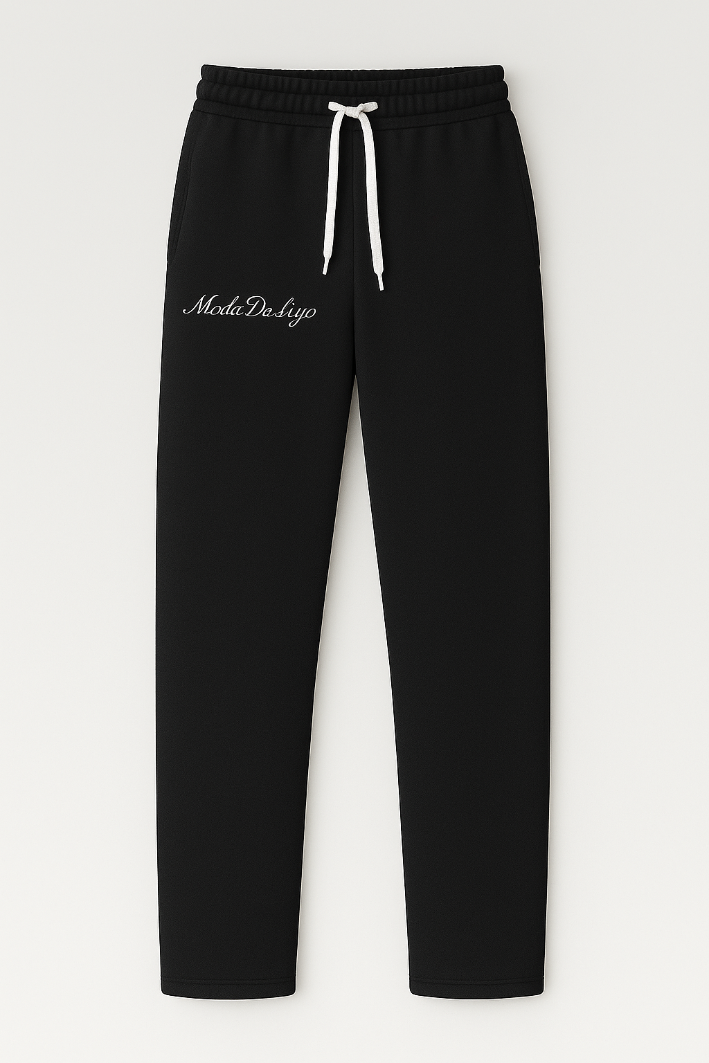 Black straight leg pants