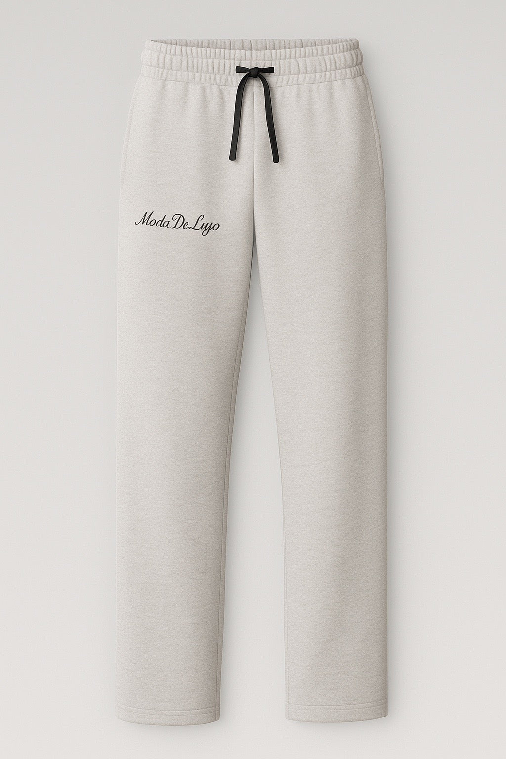 White straight leg pants